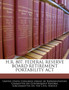 H.R. 807, Federal Reserve Board Retirement Portability ACT