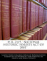 H.R. 2119, ''National Historic Forests Act of 2001''