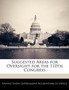 Suggested Areas for Oversight for the 110th Congress