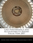 Gao Performance and Accountability Report Fiscal Year 2007