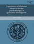 Experiences of Christian Clients in Secular Psychotherapy: A Qualitative Investigation