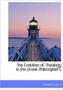 The Evolution of Theology in the Greek Philosophers