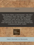 The Holy Bible Containing the Old Testament and the New / Newly Translated Out of the Originall Tongues and with the Former Translations Diligently Compared and Revised by His Majesties Speciall Comma