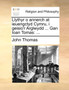 Llythyr O Annerch at Ieuengctyd Cymru, I Geisio'r Arglwydd ... Gan Ioan Tomas