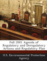 Fall 2001 Agenda of Regulatory and Deregulatory Actions and Regulatory Plan