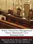 Water Resources Management Plans : Mammoth Cave National Park