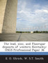 The Lead, Zinc, and Fluorspar Deposits of Western Kentucky : Usgs Professional Paper 36