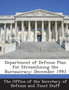 Department of Defense Plan for Streamlining the Bureaucracy : December 1993