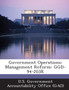 Government Operations : Management Reform: Ggd-94-203r