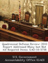 Quadrennial Defense Review : 2010 Report Addressed Many But Not All Required Items: Gao-10-575r
