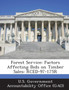 Forest Service : Factors Affecting Bids on Timber Sales: Rced-97-175r
