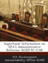 Superfund : Information on EPA's Administrative Reforms: Rced-97-174r