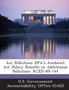 Air Pollution : EPA's Ambient Air Policy Results in Additional Pollution: Rced-89-144
