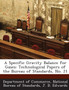 A Specific Gravity Balance for Gases : Technological Papers of the Bureau of Standards, No. 21