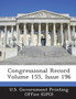 Congressional Record Volume 155, Issue 196