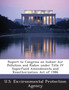 Report to Congress on Indoor Air Pollution and Radon Under Title IV Superfund Amendments and Reauthorization Act of 1986