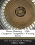 House Hearing, 110th Congress : Outpatient Waiting Times