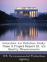 Interstate Air Pollution Study : Phase II Project Report III, Air Quality Measurements