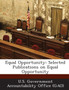 Equal Opportunity : Selected Publications on Equal Opportunity