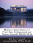 Military Bases : Status of Prior Base Realignment and Closure Rounds: Nsiad-99-36