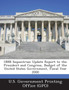 OMB Sequestrian Update Report to the President and Congress, Budget of the United States Government, Fiscal Year 2000