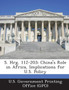 S. Hrg. 112-203 : China's Role in Africa, Implications for U.S. Policy