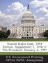 United States Code, 1994 Edition, Supplement 2, Title 3 : The President: January 6, 1997