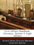 Civil Affairs Handbook, Germany, Section 3 : Legal Affairs