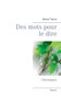 Des mots pour le dire : Chroniques (Tome 5)