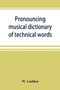 Pronouncing musical dictionary of technical words, phrases and abbreviations : including definitions of musical terms used by the ancient Hebrews together with those found in Greek and roman literatur by W Ludden - Paperback
