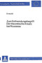 Zum Entfremdungsbegriff:- der theoretische Ansatz bei Rousseau : der theoretische Ansatz bei Rousseau