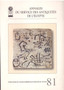 Annales Du Service Des Antiquites De L'Egypte : v. 81