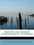 Archives Des Missions Scientifiques Et Litteraires