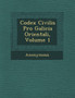 Codex Civilis Pro Galicia Orientali, Volume 1