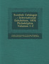 Swedish Catalogue ... : International Exhibition, 1876. Philadelphia, Volumes 1-2