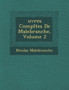 Uvres Completes de Malebranche, Volume 2