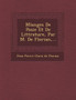 M Langes de Po Sie Et de Litt Rature, Par M. de Florian, ...