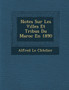 Notes Sur Les Villes Et Tribus Du Maroc En 1890