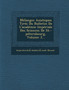 Melanges Asiatiques Tires Du Bulletin de L'Academie Imperiale Des Sciences de St.-Petersbourg, Volume 3...
