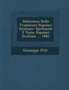 Biblioteca Delle Tradizioni Popolari Siciliane : Spettacoli E Feste Popolari Siciliane ... 1881