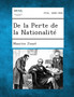 de La Perte de La Nationalite