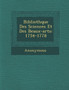 Biblioth Que Des Sciences Et Des Beaux-Arts : 1754-1778
