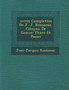 Uvres Complettes de J. J. Rousseau, Citoyen de Gen Ve : Th Tre Et Po Sies