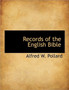 Records of the English Bible