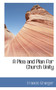 A Plea and Plan for Church Unity