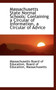 Massachusetts State Normal Schools : Containing a Circular of Information, a Circular of Advice