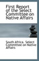 First Report of the Select Committee on Native Affairs