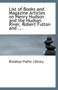 List of Books and Magazine Articles on Henry Hudson and the Hudson River, Robert Fulton and ...