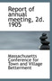Report of Annual Meeting, 2D. 1905