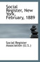 Social Register, New York, February, 1889